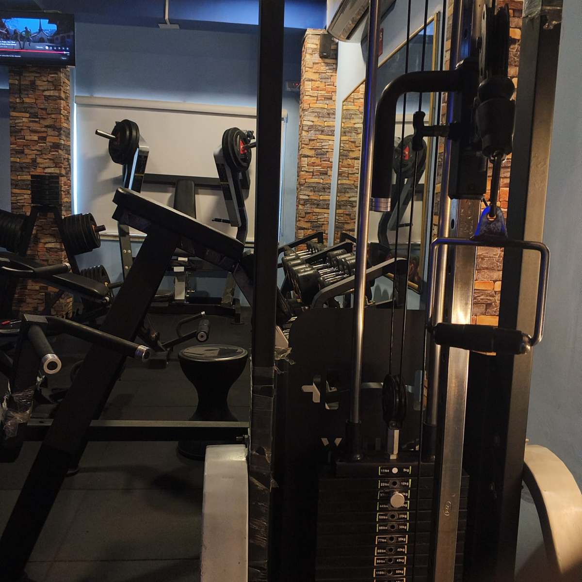 Cable pulleys gym equipment JK Fitness Kolkata